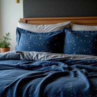 Organic cotton space-themed bedding